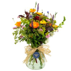 Cornish and English Cut Flowers in a Eco Vase