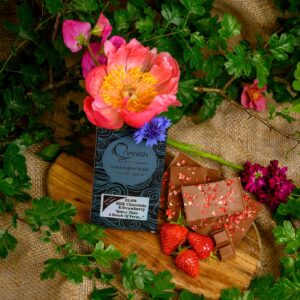 Milk Chocolate and Strawberry Bar