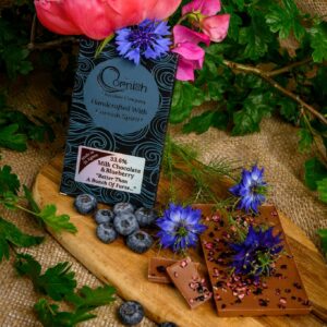 Milk Chocolate and Blueberry Bar