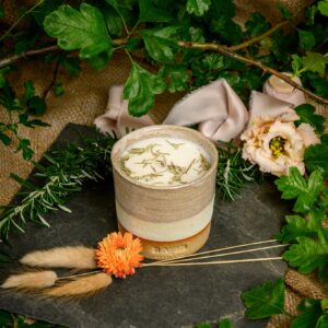 Rosemary and Bay Scented Single Wick Candle