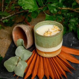 Himalayan Cedar and Jasmine Scented Single Wick Candle.