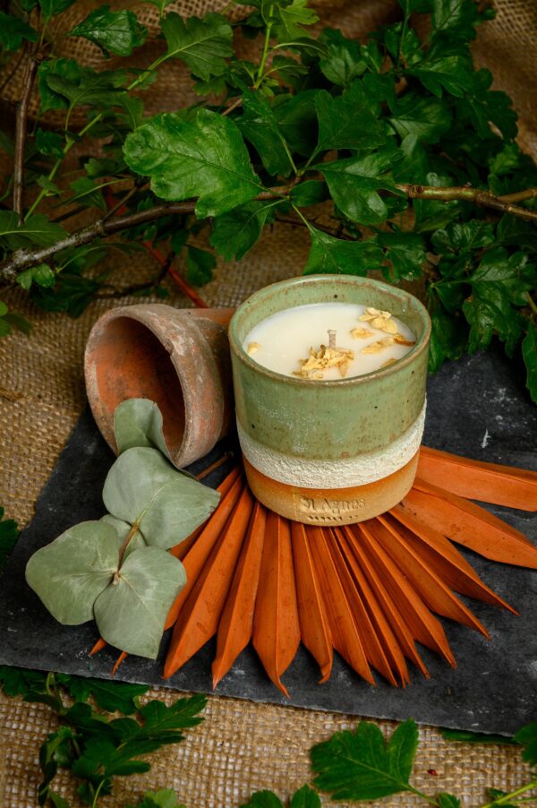 Himalayan Cedar and Jasmine Scented Single Wick Candle.