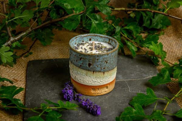 Lavender and Vanilla Scented Single Wick Candle - Image 2